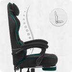 Геймерське крісло Cabro C502 Колір: Чорно-зелений стиль та комфорт у кожній деталі - Зображення 8