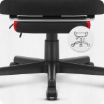 Ігрове крісло CABRO C502 FABRIC чорно-червоний динамічний стиль та комфорт для геймерів - Зображення 8