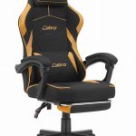 Ігрове крісло Cabro C502 FABRIC Колір-Оранжевий, Чорний стильний дизайн та неперевершений комфорт для геймерів