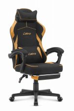 Ігрове крісло Cabro C502 FABRIC Колір-Оранжевий, Чорний стильний дизайн та неперевершений комфорт для геймерів