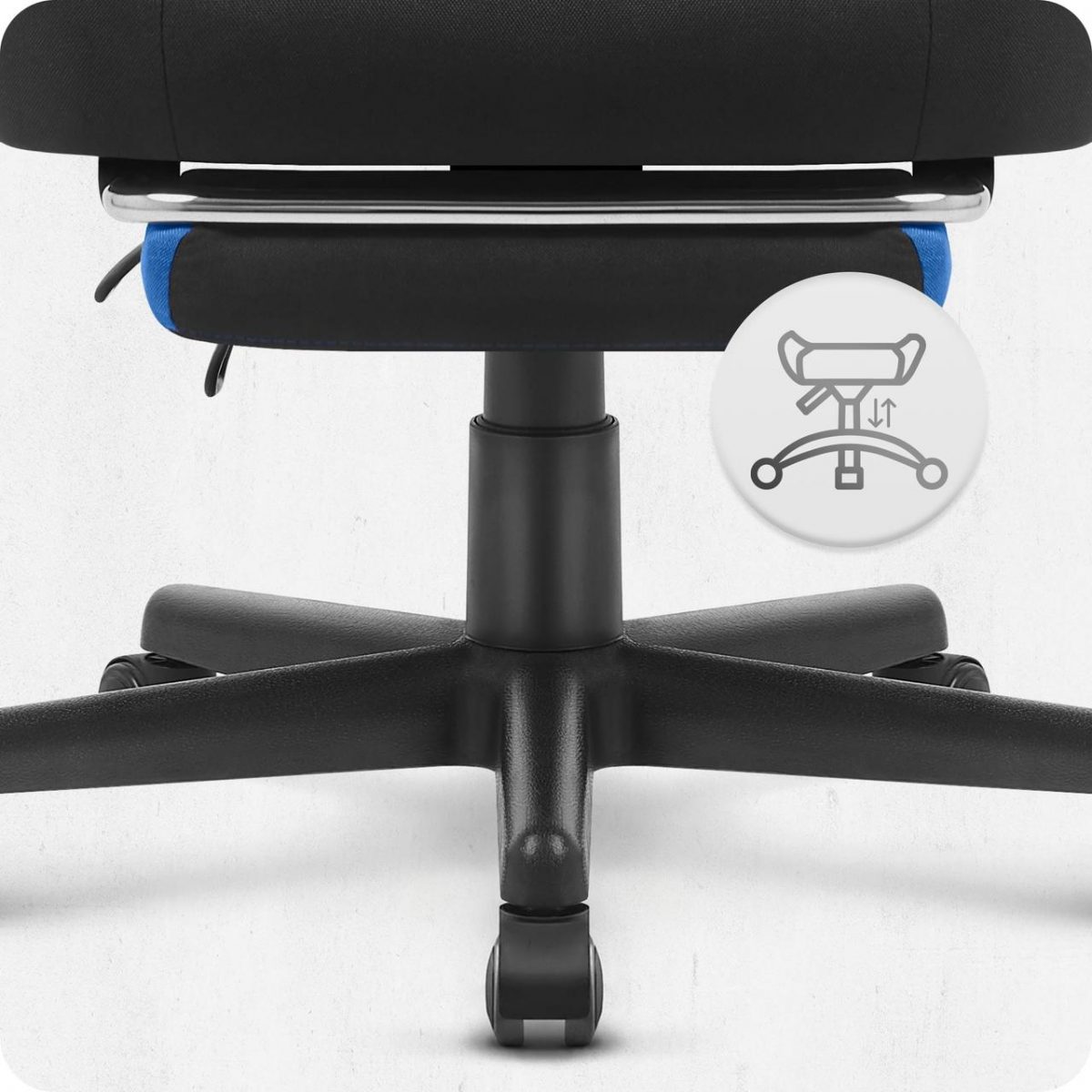 Ігрове крісло Cabro C502 FABRIC чорно-синій комфорт та стиль для тривалих ігор - Зображення 8