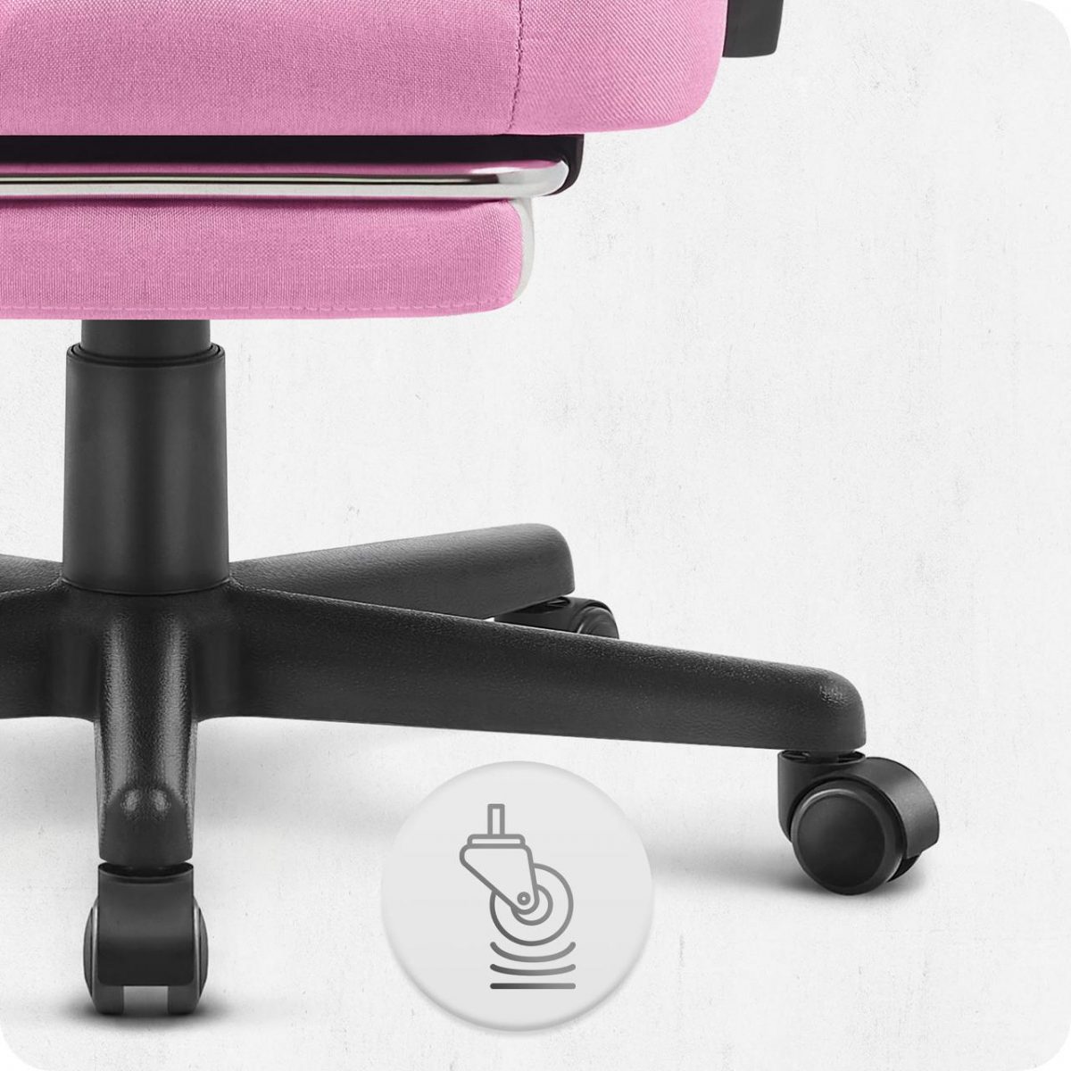 Геймерське крісло Cabro C502 Тканина Рожево-біле стиль та комфорт для геймерів - Зображення 6