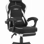 Ігрове крісло Cabro C502 FABRIC чорно-біле елегантність та зручність для геймерів