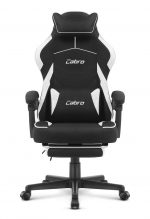 Ігрове крісло Cabro C502 FABRIC чорно-біле елегантність та зручність для геймерів - Зображення 2