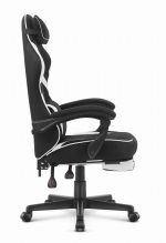 Ігрове крісло Cabro C502 FABRIC чорно-біле елегантність та зручність для геймерів - Зображення 3