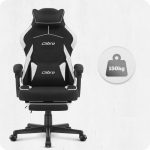 Ігрове крісло Cabro C502 FABRIC чорно-біле елегантність та зручність для геймерів - Зображення 5