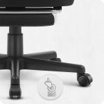 Ігрове крісло Cabro C502 FABRIC чорно-біле елегантність та зручність для геймерів - Зображення 6