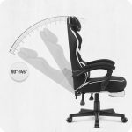 Ігрове крісло Cabro C502 FABRIC чорно-біле елегантність та зручність для геймерів - Зображення 9