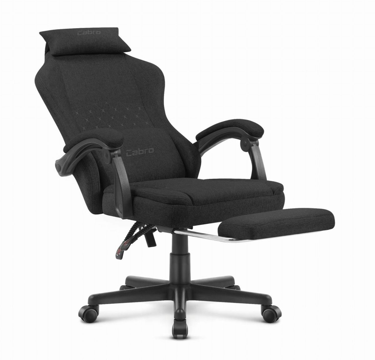 Ігрове крісло CABRO C503 Чорна тканина комфорт і стиль - Зображення 3