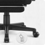 Ігрове крісло CABRO C503 Чорна тканина комфорт і стиль - Зображення 7