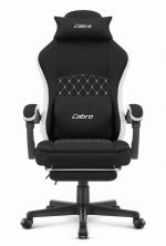 Геймерське крісло Cabro C503 BLACK WHITE елегантність та комфорт для геймерів - Зображення 4