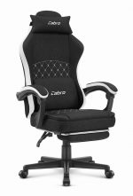 Геймерське крісло Cabro C503 BLACK WHITE елегантність та комфорт для геймерів