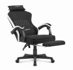 Геймерське крісло Cabro C503 BLACK WHITE елегантність та комфорт для геймерів - Зображення 2