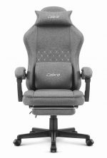 Ігрове крісло CABRO C503 FABRIC Сірий елегантний дизайн та комфорт для геймерів - Зображення 2