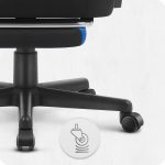 Ігрове крісло CABRO C504 FABRIC FABRIC Чорно-Синій ідеальний вибір для комфорту та стилю геймерів - Зображення 4