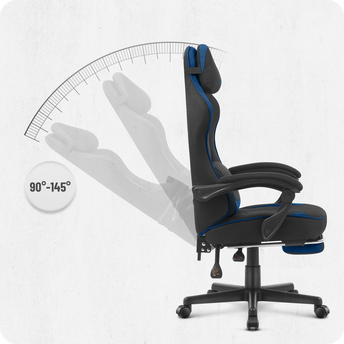 6567306643_w640_h640_6567306643-2 Ігрове крісло CABRO C504 FABRIC FABRIC Чорно-Синій ідеальний вибір для комфорту та стилю геймерів - Зображення 8