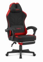 Геймерське крісло Cabro C504 BLACK RED тканина Чорно-Червоний кольору потужний стиль та комфорт для захоплюючих ігор