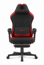 Геймерське крісло Cabro C504 BLACK RED тканина Чорно-Червоний кольору потужний стиль та комфорт для захоплюючих ігор - Зображення 3