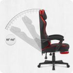 Геймерське крісло Cabro C504 BLACK RED тканина Чорно-Червоний кольору потужний стиль та комфорт для захоплюючих ігор - Зображення 9