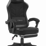 Ігрове крісло CABRO C504 FABRIC чорно-сіра тканина стильний дизайн та комфорт