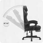 Ігрове крісло CABRO C504 FABRIC чорно-сіра тканина стильний дизайн та комфорт - Зображення 7