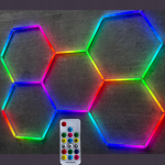 Світильник стельовий LED панель Hexagon 158*229см RGB + пульт