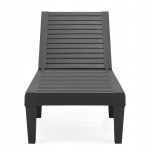 Шезлонг пластиковий чорний Costway,OP70808BK поєднання якості та елегантності для вашого двору - Зображення 2