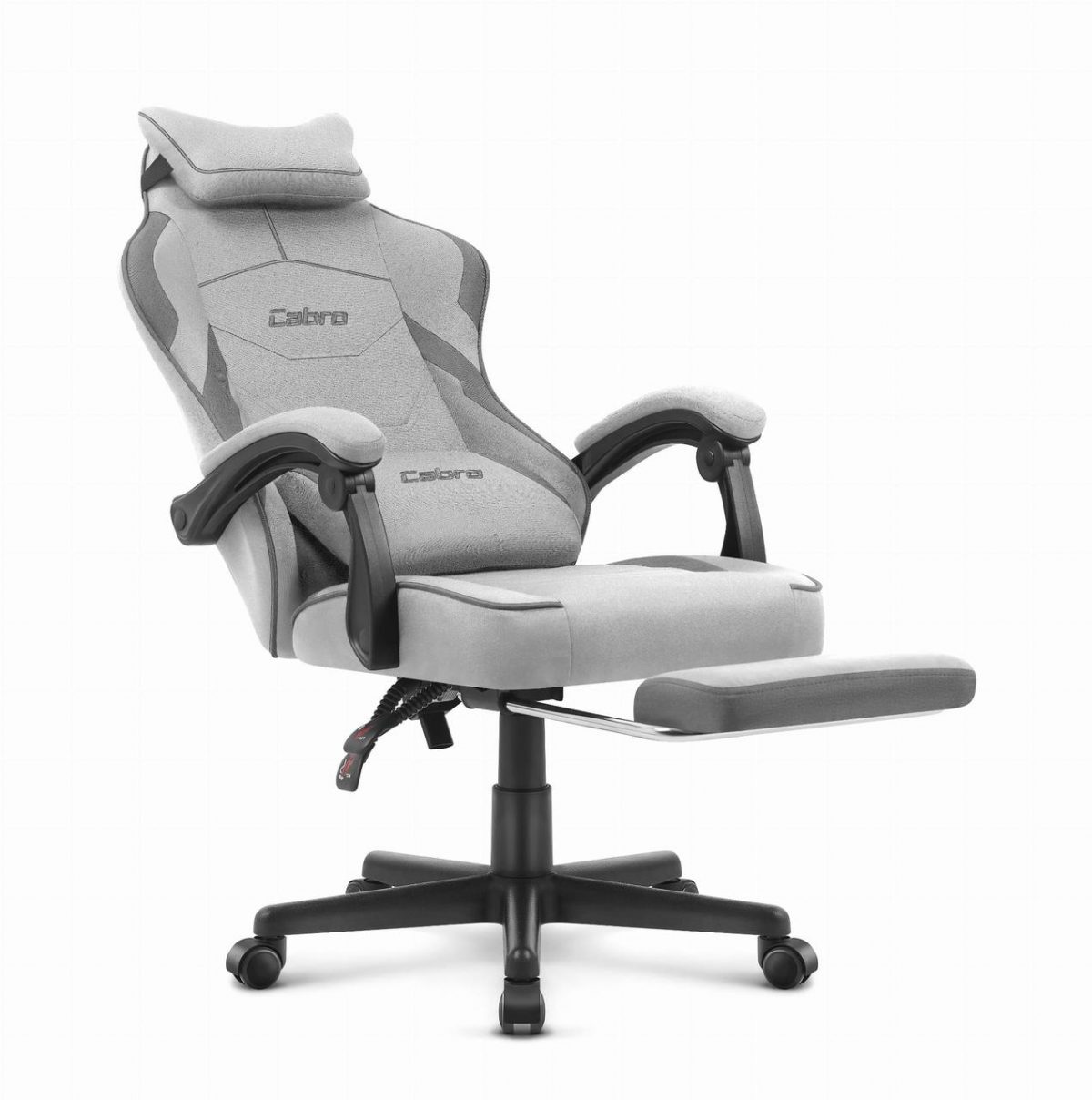 Ігрове крісло Cabro C502 fabric Колір: сіро-чорний комфорт та стиль для геймерів - Зображення 4