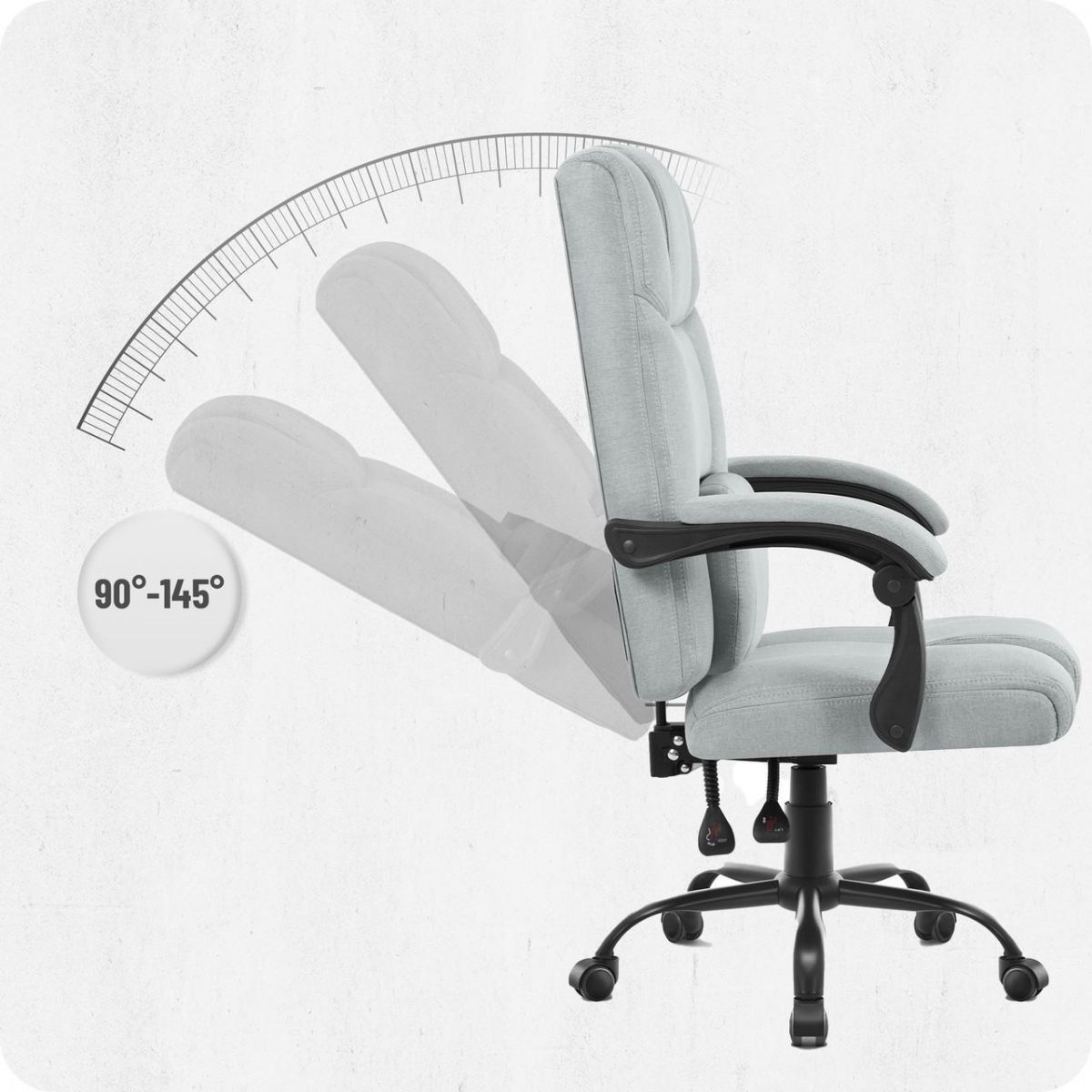 Поворотне крісло Cabro C505 Колір: сірий зручність та стиль у сірому кольорі для вашого комфорту - Зображення 9