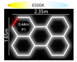 Світлодіодний світильник HQ LED HEXAGON P1 5HEX 235x161 - Зображення 2