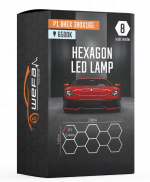 Світлодіодний світильник HQ LED HEXAGON P1 8HEX 6500K 165x380