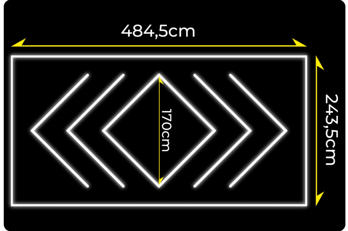 Світлодіодна панель LumiOn 484,5 x 243,5 см біла ефективне освітлення для будь-якого інтер'єру - Зображення 2