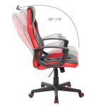 Ергономічне офісне крісло ModernHome 9502M RED з сучасним дизайном - Зображення 5