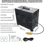 Портативний компресор TUXING TXEDB062 300 бар PCP 800 Вт - Зображення 2