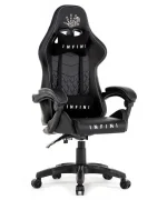 Зручне чорне геймерське крісло Infini Five