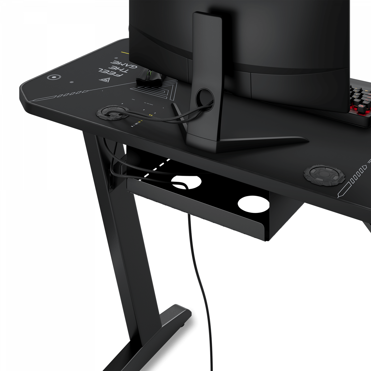 Ігровий стіл SENSE7 Nomad Cybernetic 100х50 см для стильного геймерського простору - Зображення 6