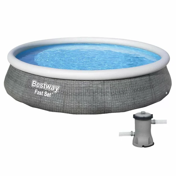 Надувний басейн Bestway 57376 396x84 см з фільтром для чистої води
