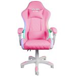 Ігрове Геймерське крісло RGB + BT з колонками WS8151 Pink – з музикою та підсвіткою