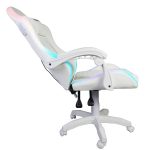 Ігрове Геймерське крісло RGB + BT з колонками WS8153 White - Зображення 4