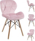 Крісло MUFART ELVA 3404 світло-рожевий оксамит