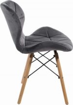 Крісло MUFART ELVA 3373 сірий оксамит Для вашого стильного інтер'єру - Зображення 2