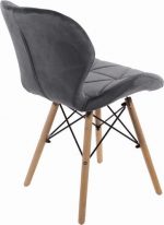 Крісло MUFART ELVA 3373 сірий оксамит Для вашого стильного інтер'єру - Зображення 4