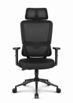 CABRO C506 тканинне офісне крісло чорна тканина зручність та стиль у чорній тканині для роботи та комфорту