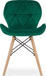Крісло MUFART ELVA 3371 зелений оксамит Вишуканий дизайн та комфорт