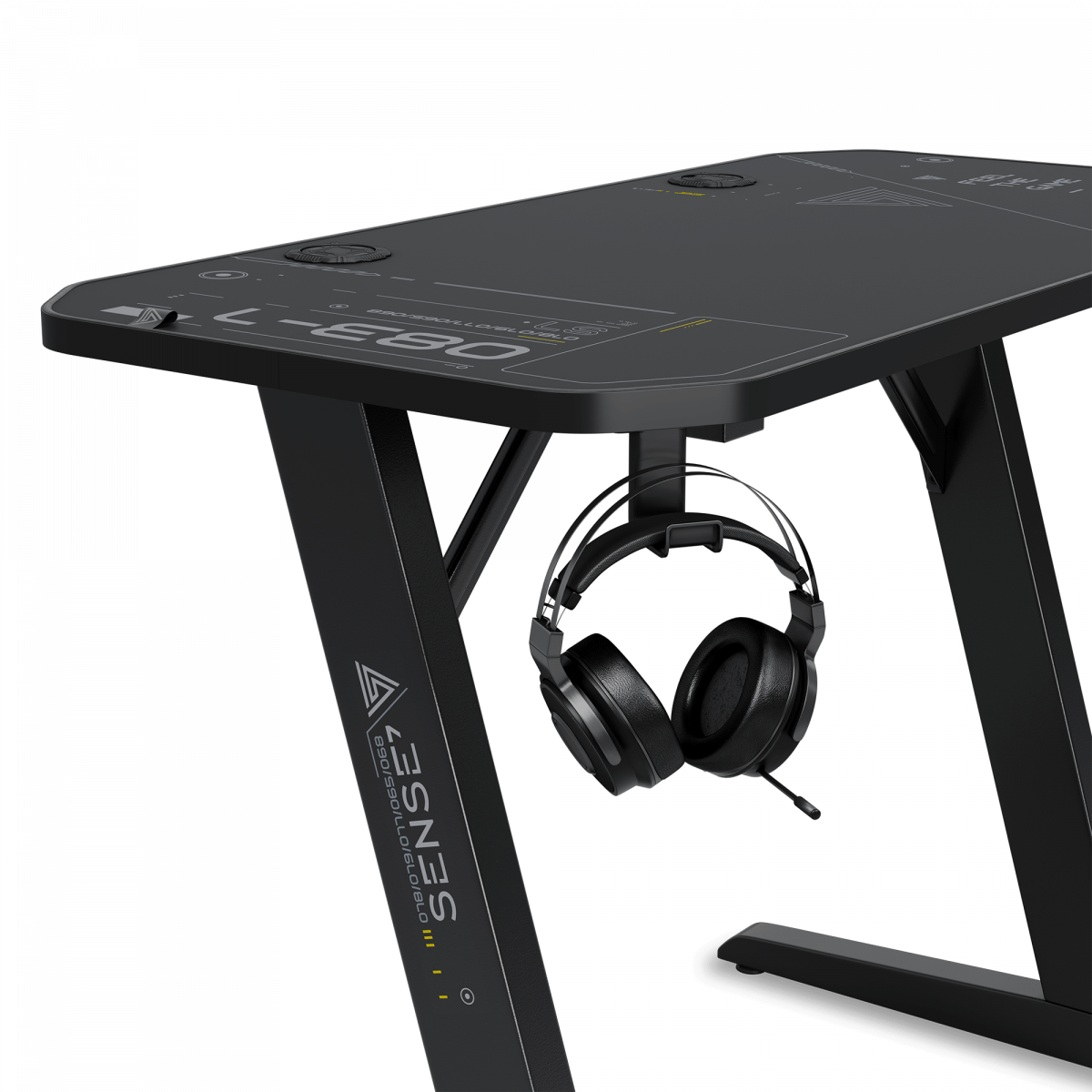 Ігровий стіл SENSE7 Nomad Cybernetic 100х50 см для стильного геймерського простору - Зображення 7