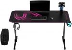 Модний ігровий комп'ютерний стіл ULTRADESK FRAG Pink 140x66 см - Зображення 6