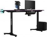 Модний ігровий комп'ютерний стіл ULTRADESK FRAG Pink 140x66 см - Зображення 2