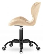 Офісне крісло Lugano бежеве на чорній ніжці Ідеальний вибір для стильного інтер'єру - Зображення 3