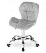 Крісло поворотне Lugano сіре оксамит Ідеальний вибір - Зображення 3