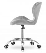 Крісло поворотне Lugano сіре оксамит Ідеальний вибір - Зображення 4